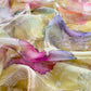 Lemon Yellow Pure Kora Silk Suit With Flamingo Embroidery