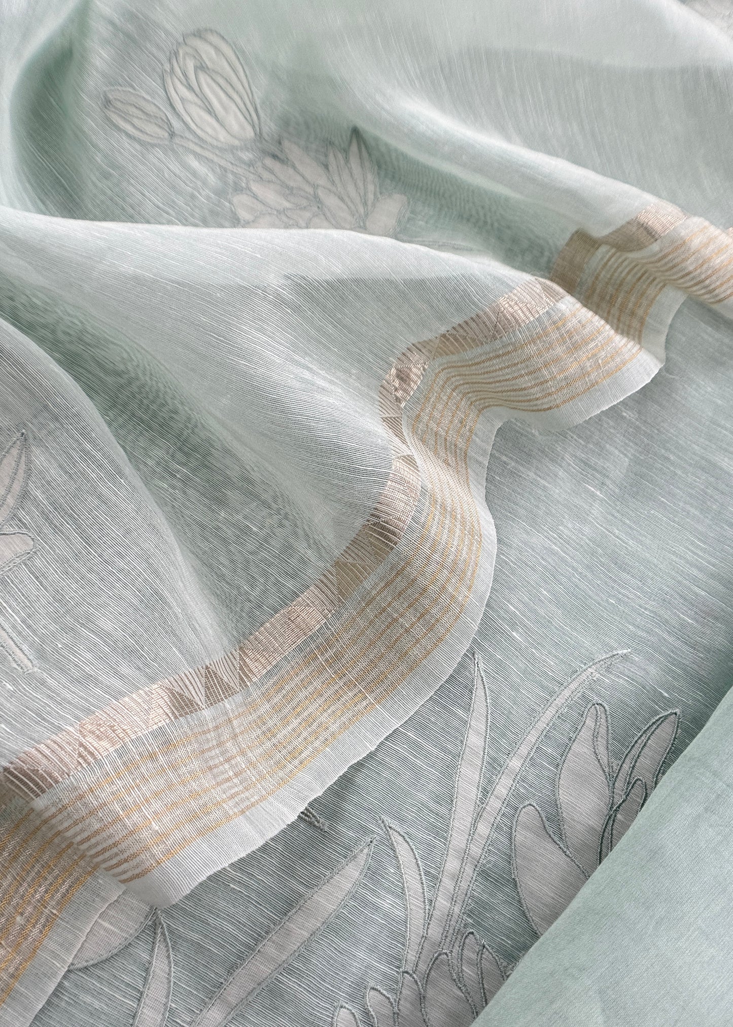 unstitched linen silk suit

