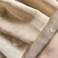 Beige And Orange Cotton Linen Unstitched Suit With Jamdani Weaving