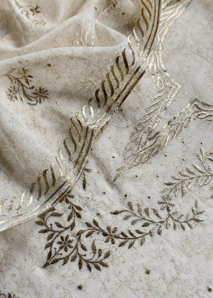 Handloom mulmul unstitched suit fabric

