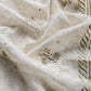 Off White Handloom Hand-Block Print Mul Chanderi Suit With Gold Pitta Hand Work