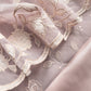 Soft Pink Organza Suit With Appliqué Work And Resham Embroidery