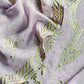 Lilac Handloom Hand-Block Print Mul Chanderi Suit With Gold Pitta Hand Work