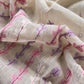 Beige With Pink, Purple Kutch Embroidered Cotton Linen Unstitched Suit