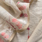 Beige With Pink, Red Kutch Embroidered Cotton Linen Unstitched Suit