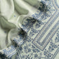 Mulmul suit set with flower embroidered

