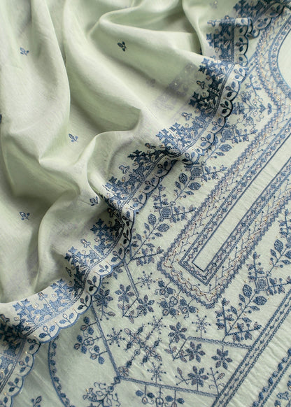 Mulmul suit set with flower embroidered

