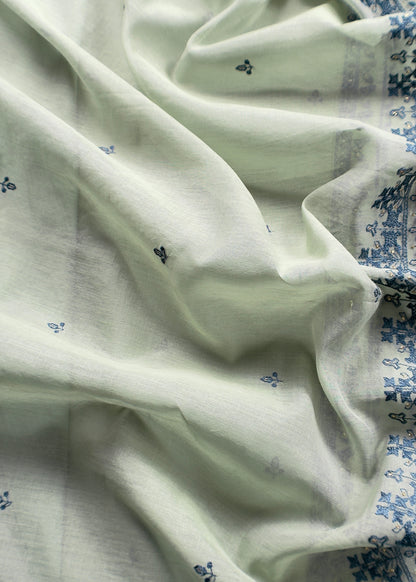 mulmul unstitched suit with dupatta

