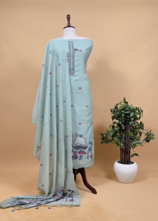 Premium quality jamdani suit for women

