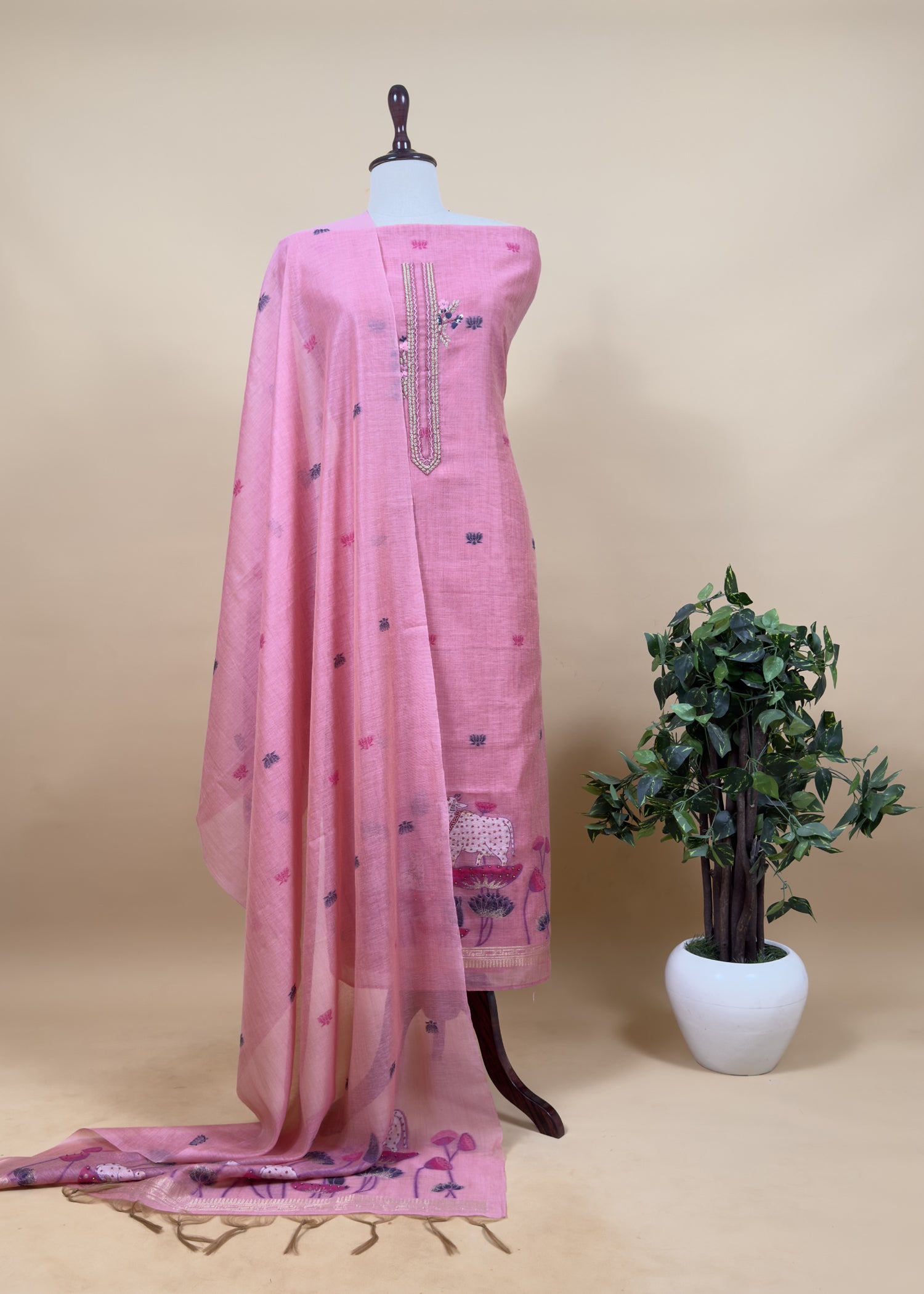 Premium quality jamdani suit for women

