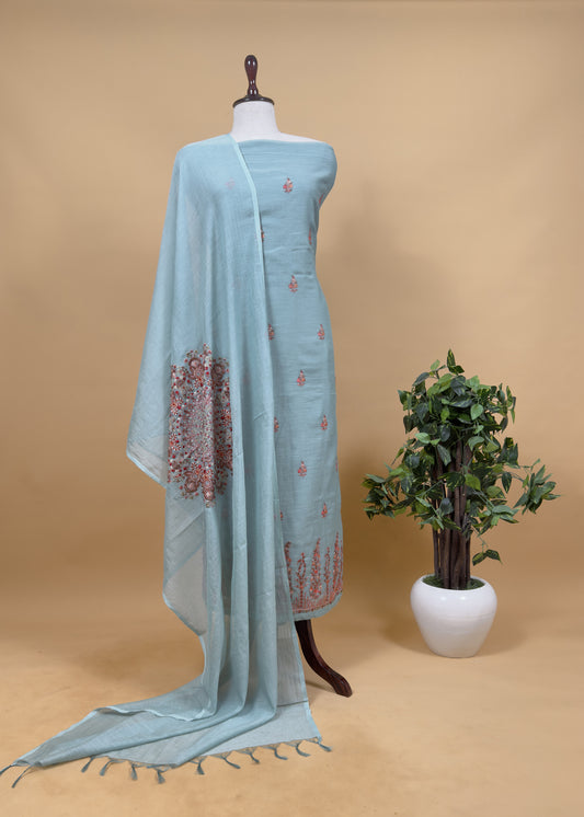 Summer wear suit pure mul cotton fabric

