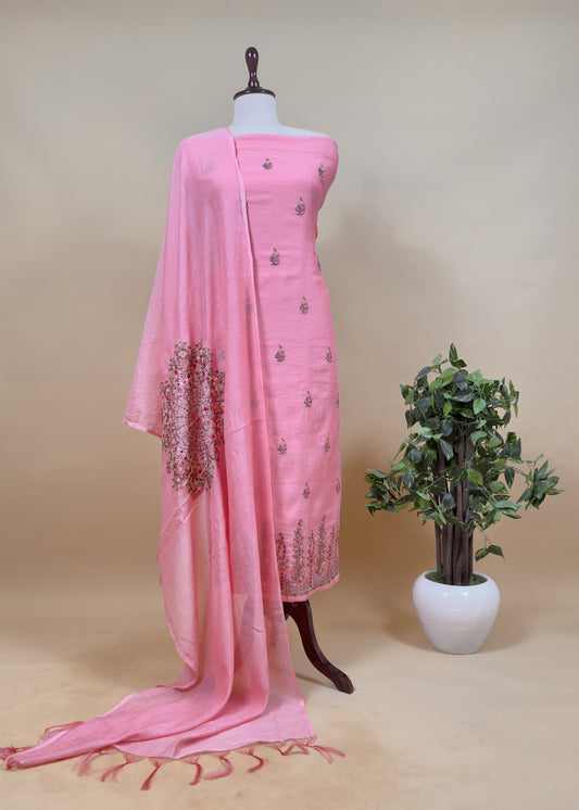 Summer wear suit pure mul cotton fabric

