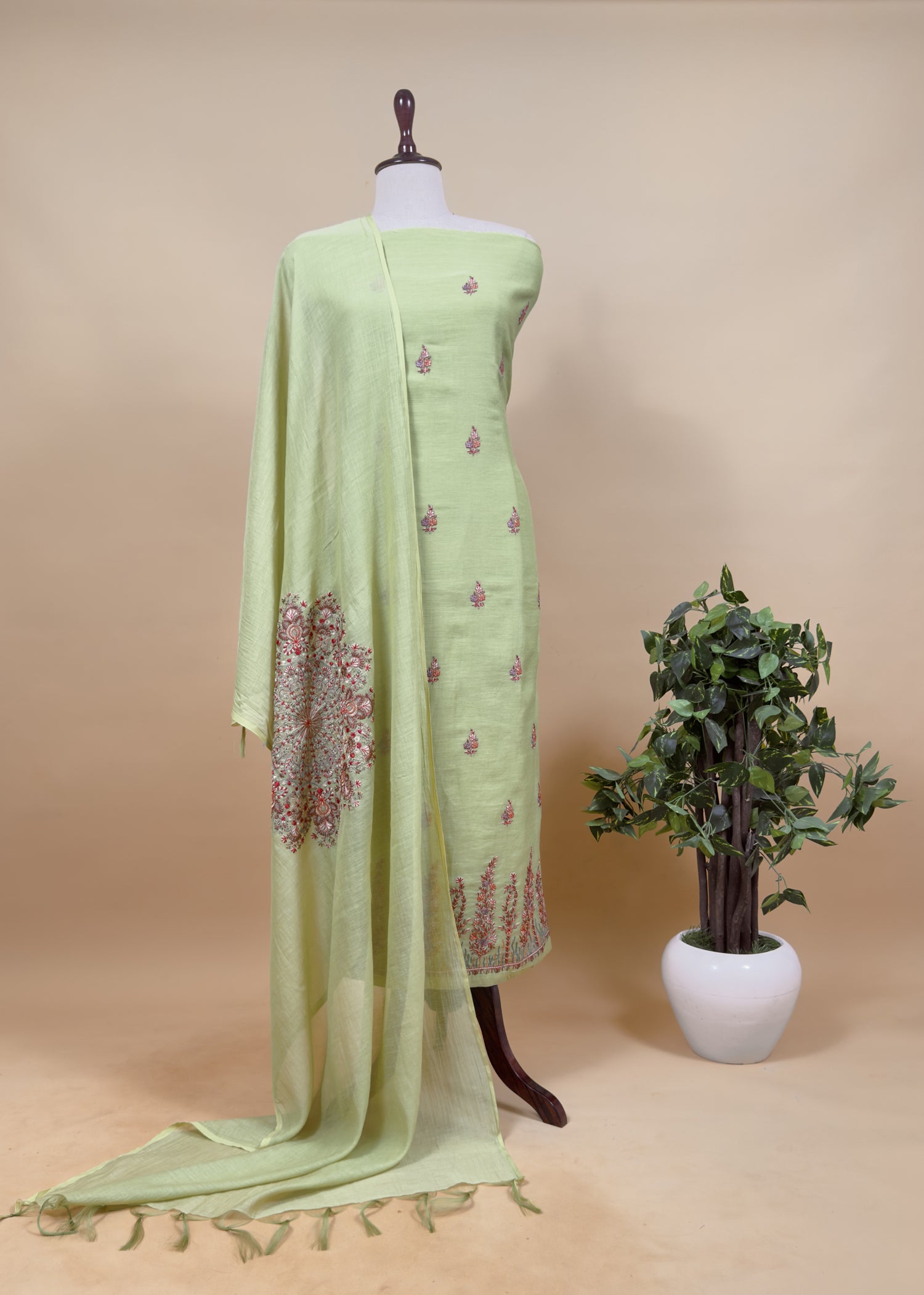 Summer wear suit pure mul cotton fabric

