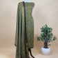 Green Ajrakh Hand Block Unstitched Suit In Pure Modal