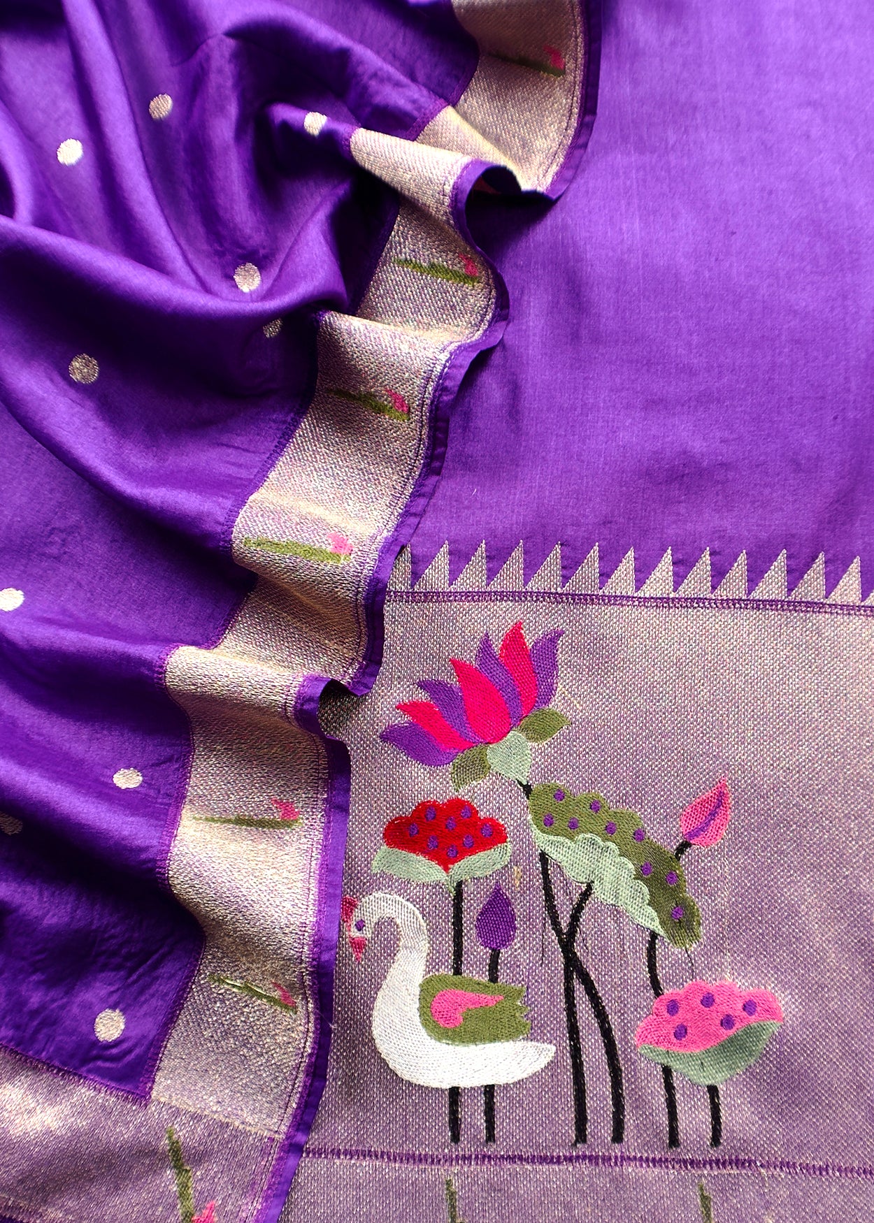 Traditional indian wedding wear tussar silk suit

