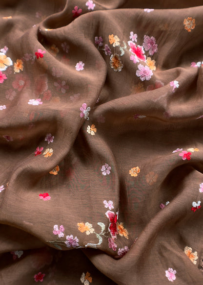 mulmul unstitched suit with dupatta

