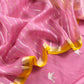 Pure silk unstitched suit with kora silk dupatta