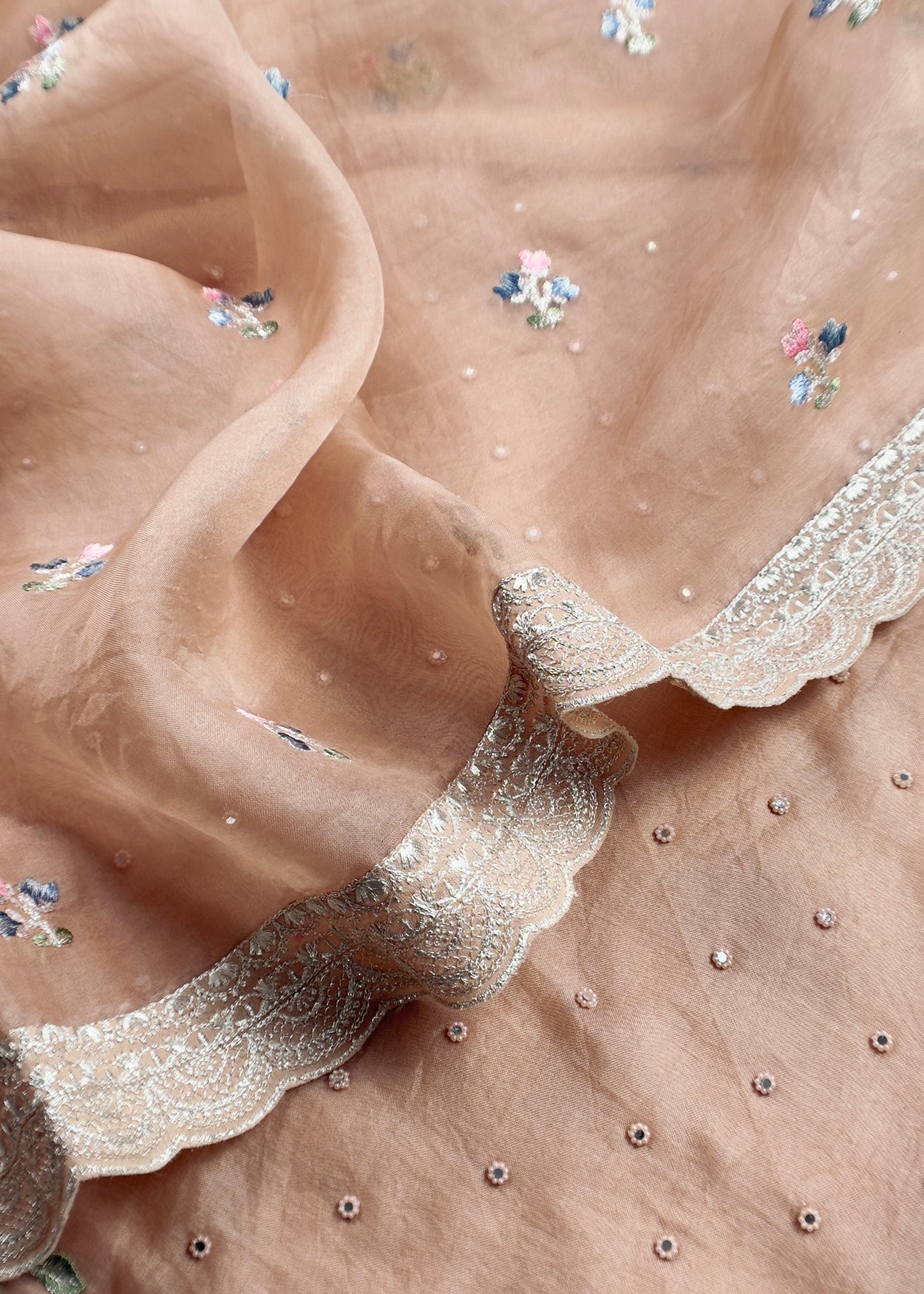Kora silk suit for the trousseau collection