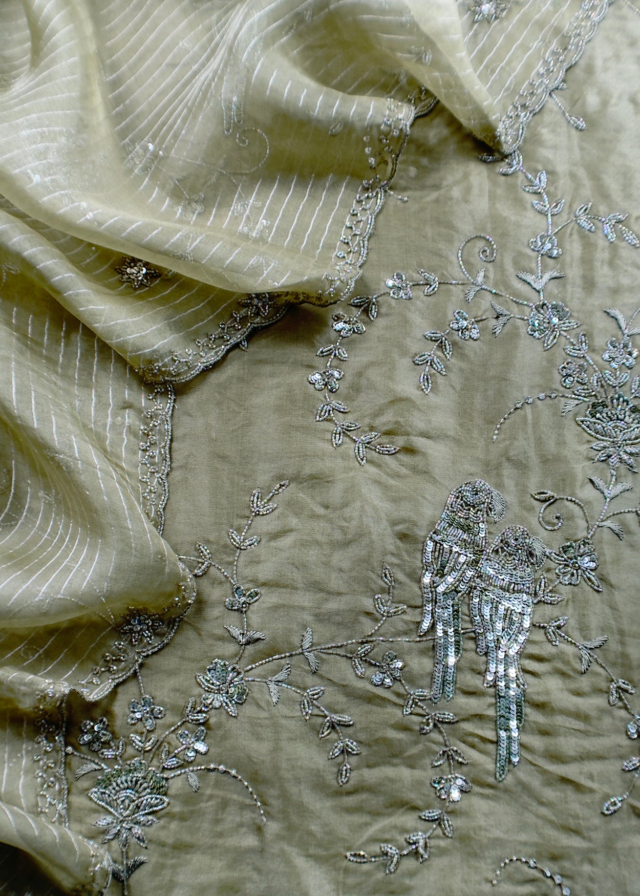 Festive celebration kora silk suit at the best price

