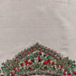 Luxury unstitched silk suit with weaving

