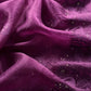 Purple Organza Silk Suit Fabric with Parsi Flamingo Embroidery