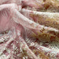 Pink Handloom Kora Silk Suit With Parsi Embroidery