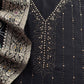 Premium quality silk unstitched suit with organza dupatta

