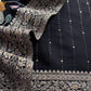 Indian ethnic wear raw silk suit with organza dupatta

