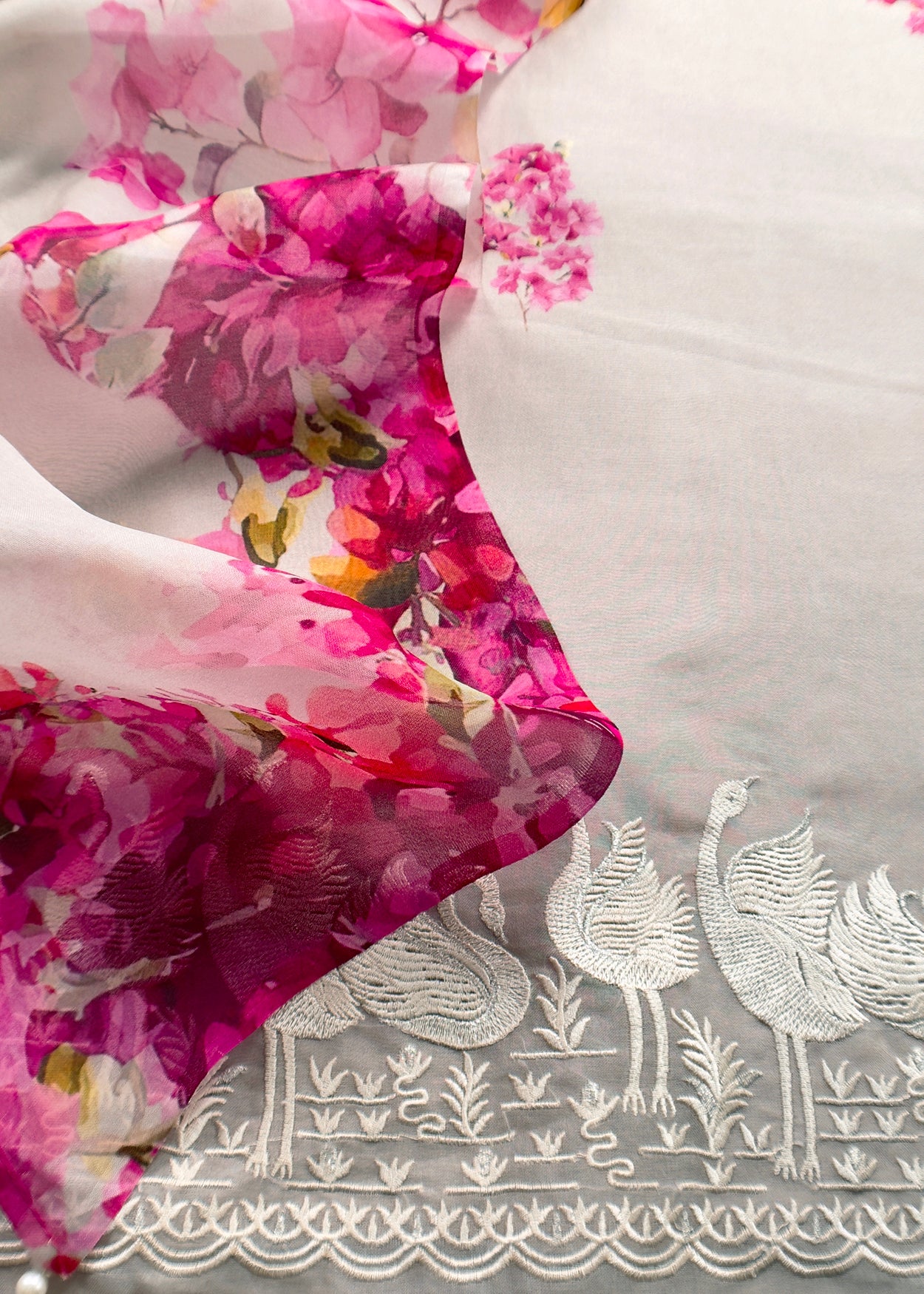 Kora silk suit for the trousseau collection