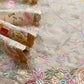 Beige Parsi Thread Embroidery Pure Organza Unstitched Suit With Dupatta