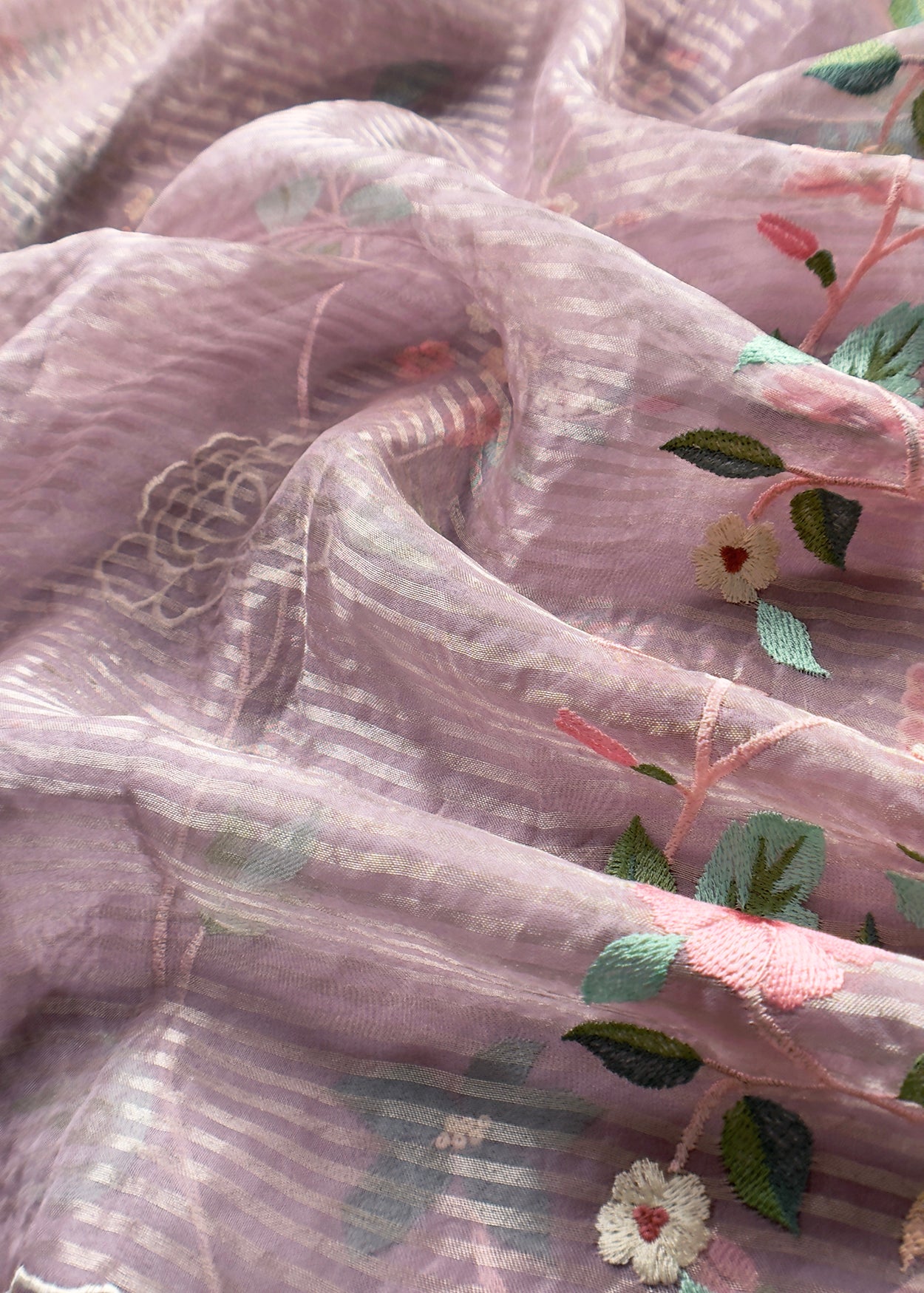 festive wear premium organza silk suit