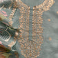 Luxury kora silk suit with embroidered