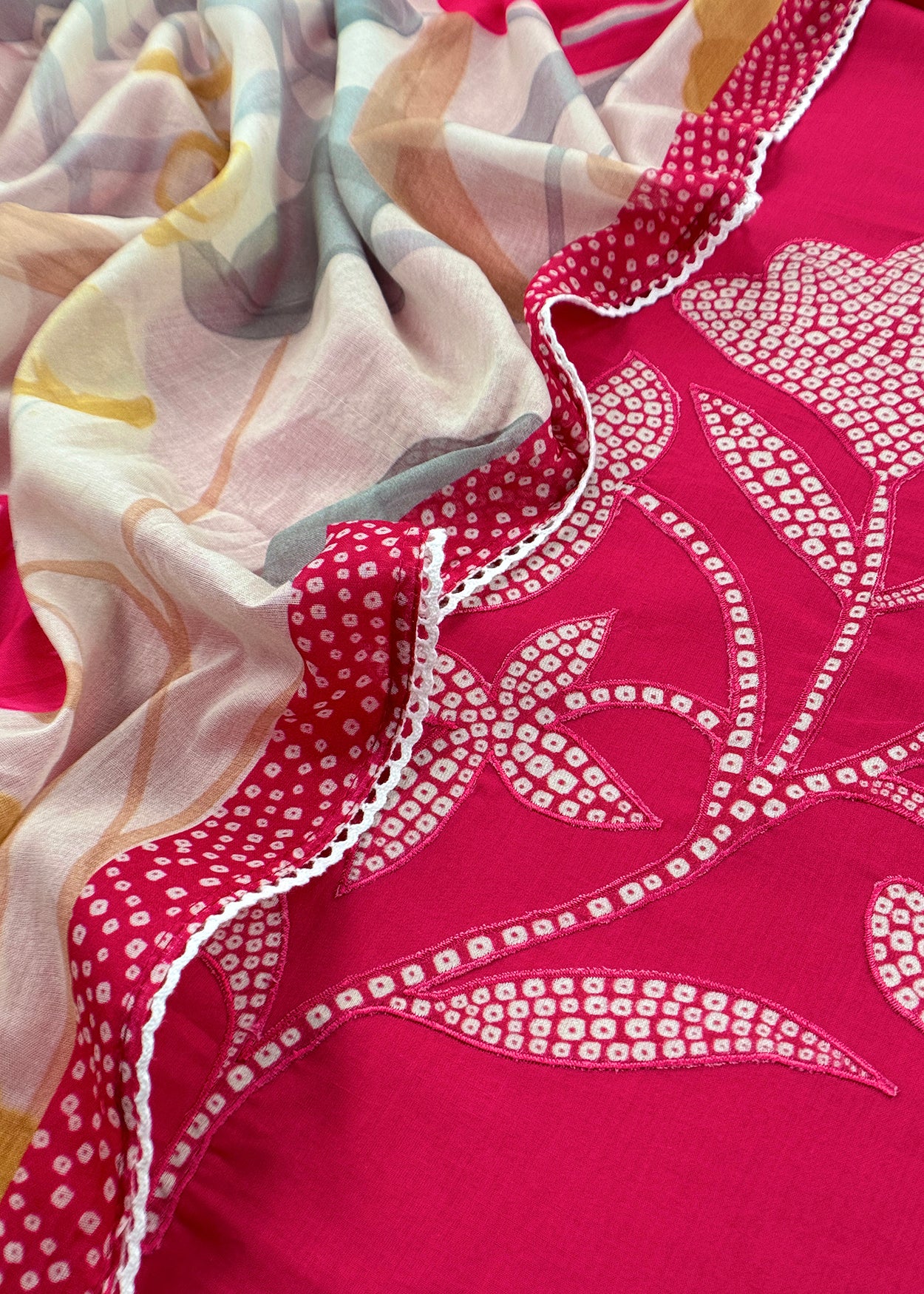 mul cotton suit with dupatta

