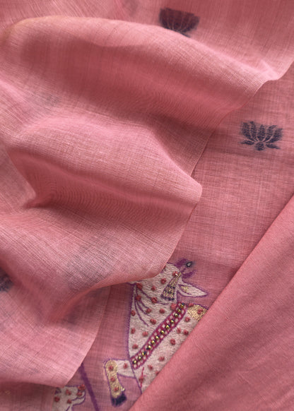 Comfort wear jamdani suit at the best price

