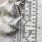 Off-White Pure Cotton Linen Hand Block Print Suit Fabric With Jamdani Weaving