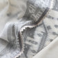 Off-White Pure Cotton Linen Hand Block Print Suit Fabric With Jamdani Weaving