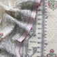 Off-White Pure Cotton Linen Hand Block Print Suit Fabric With Jamdani Weaving