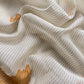 Beige With Yellow Pure Cotton Linen Hand block Print Suit Fabric With Jamdani Weaving