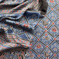 Blue Ajrakh Hand Block Unstitched Suit In Pure Modal