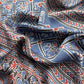Blue Ajrakh Hand Block Unstitched Suit In Pure Modal
