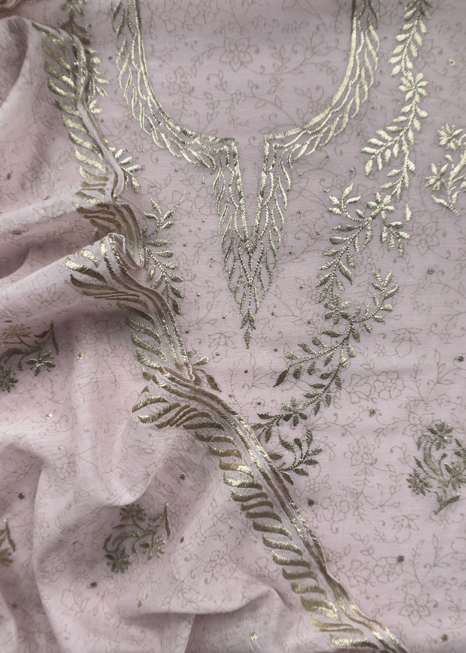 Summer wear suit pure mul chanderi fabric