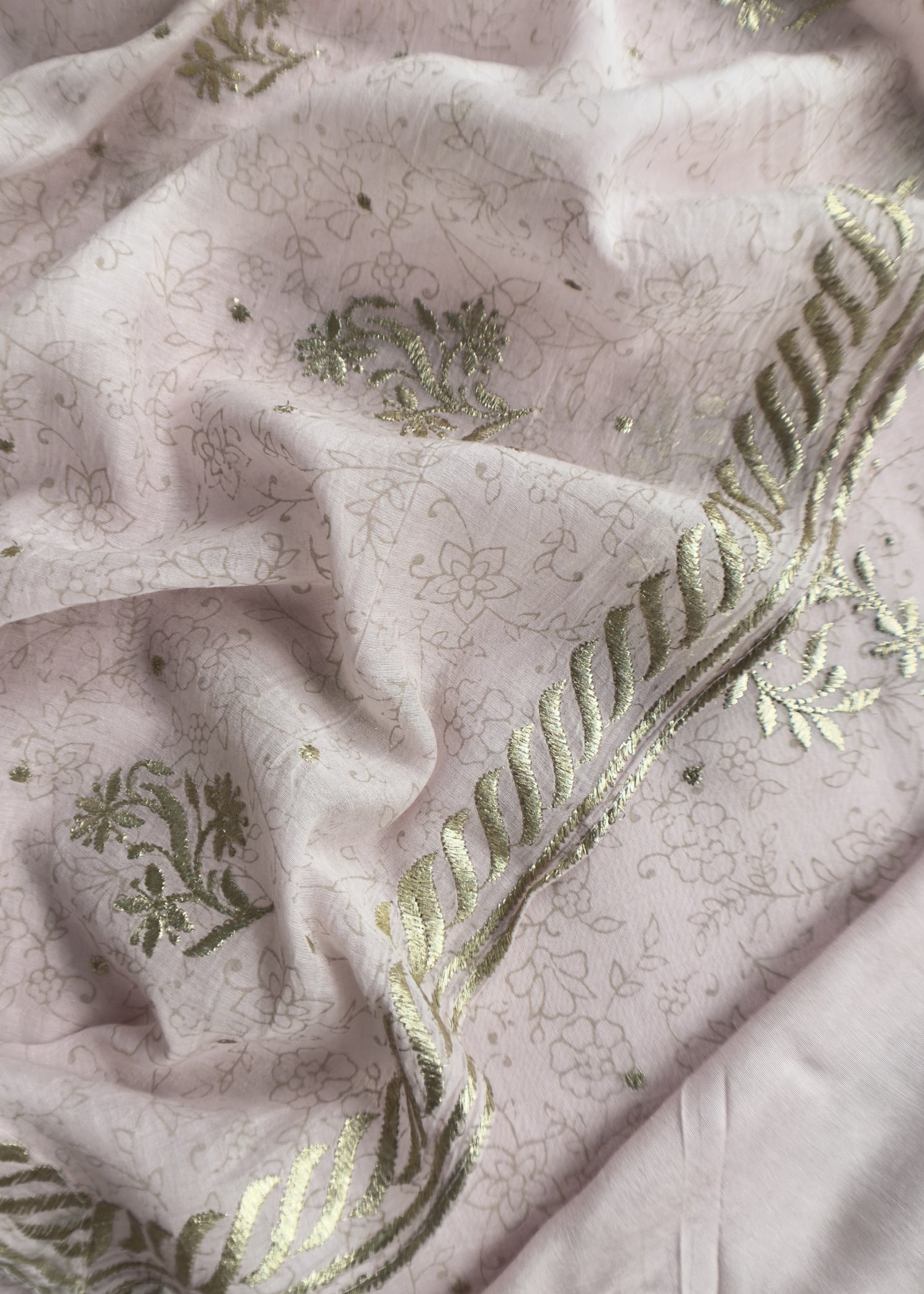 mul chanderi suit with dupatta