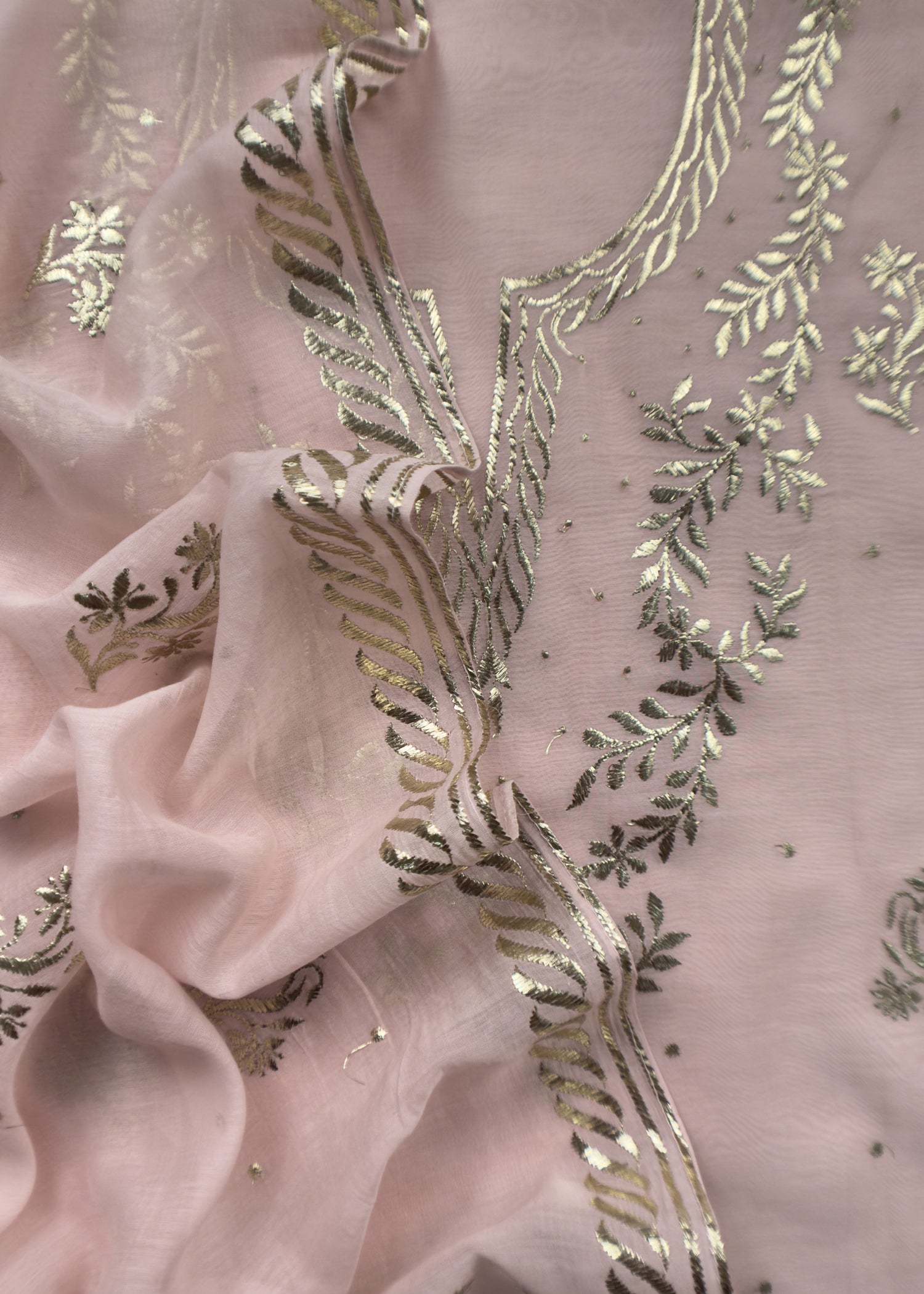 Summer wear suit pure mul chanderi fabric
