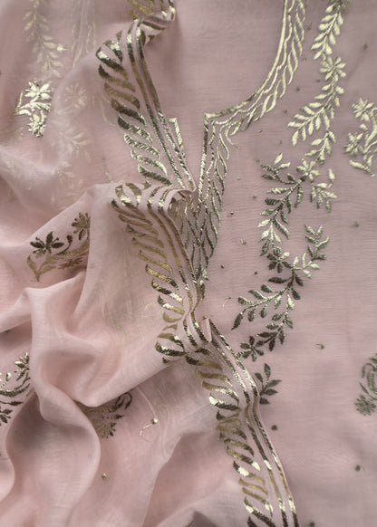 Summer wear suit pure mul chanderi fabric