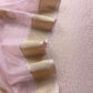Pastel Pink Brocade Kurta With Organza Dupatta
