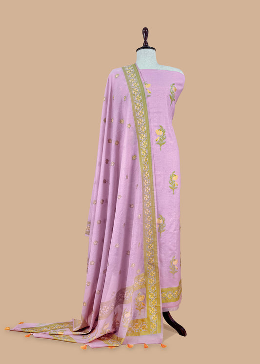 Banarasi Unstitched Suit Set for Online

