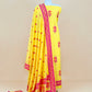 Yellow Handloom Banarasi Suit With Meenakari Weaving