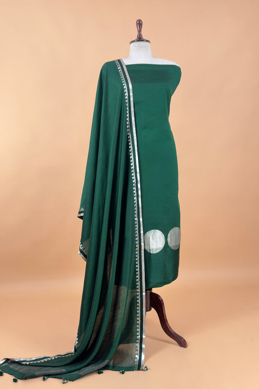 Premium quality silk suit with kadwa weaving dupatta

