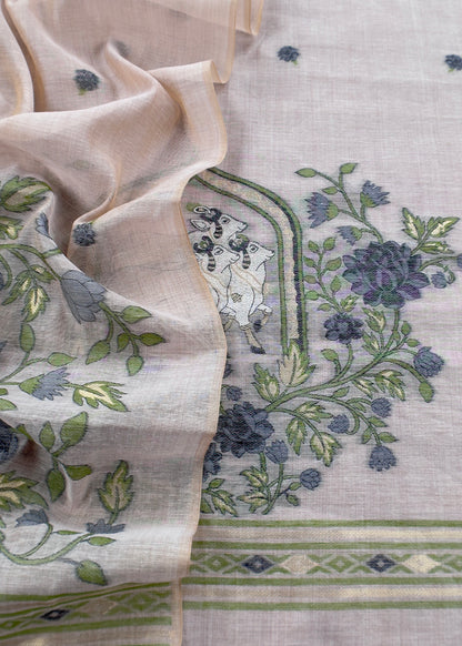 jamdani weaved suit for gifting mom

