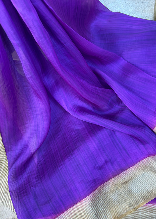 Pure Kora Silk Saree With Kadwa Weaving

